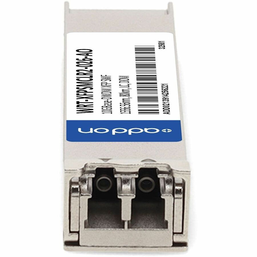 AddOn JDSU WRT-XFPSMCLR2-026 Compatible TAA Compliant 10GBase-DWDM 100GHz XFP Transceiver (SMF, 1556.56nm, 80km, LC, DOM)