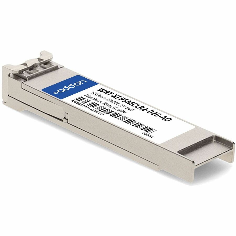 AddOn JDSU WRT-XFPSMCLR2-026 Compatible TAA Compliant 10GBase-DWDM 100GHz XFP Transceiver (SMF, 1556.56nm, 80km, LC, DOM)
