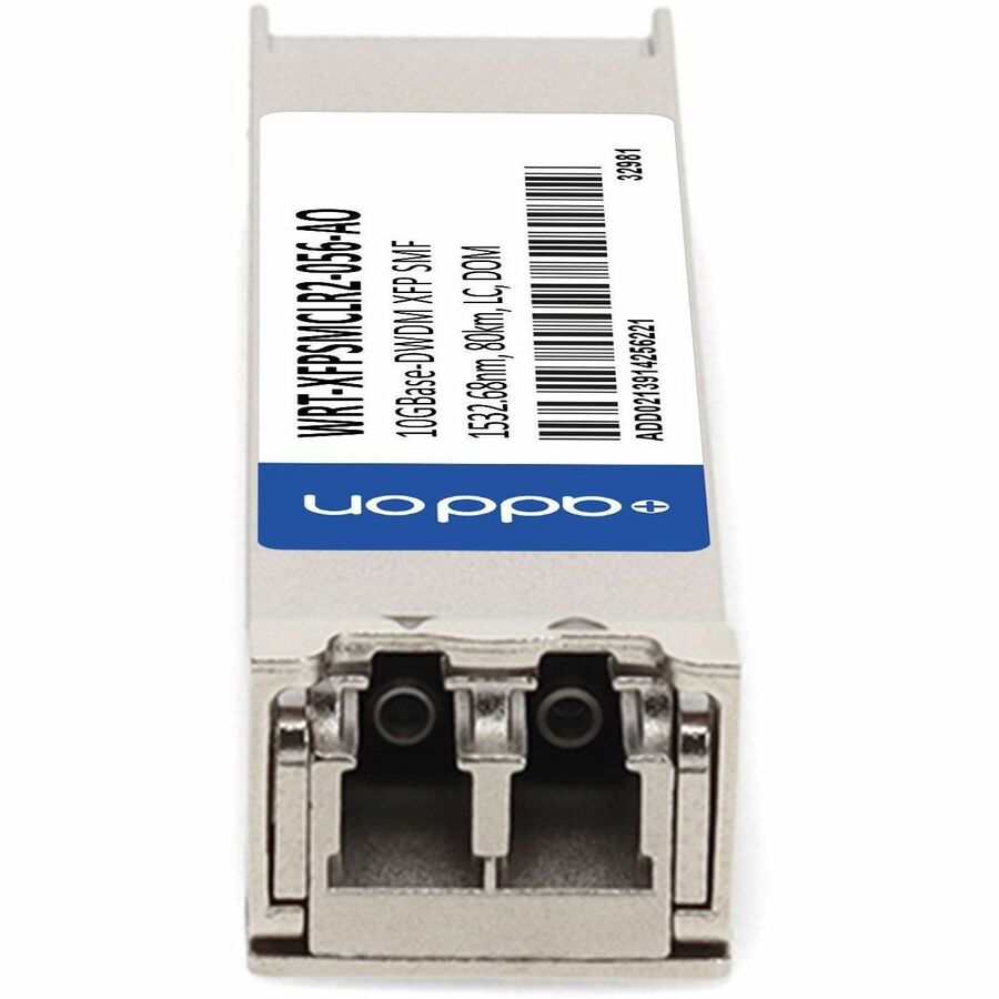 AddOn JDSU WRT-XFPSMCLR2-056 Compatible TAA Compliant 10GBase-DWDM 100GHz XFP Transceiver (SMF, 1532.68nm, 80km, LC, DOM)
