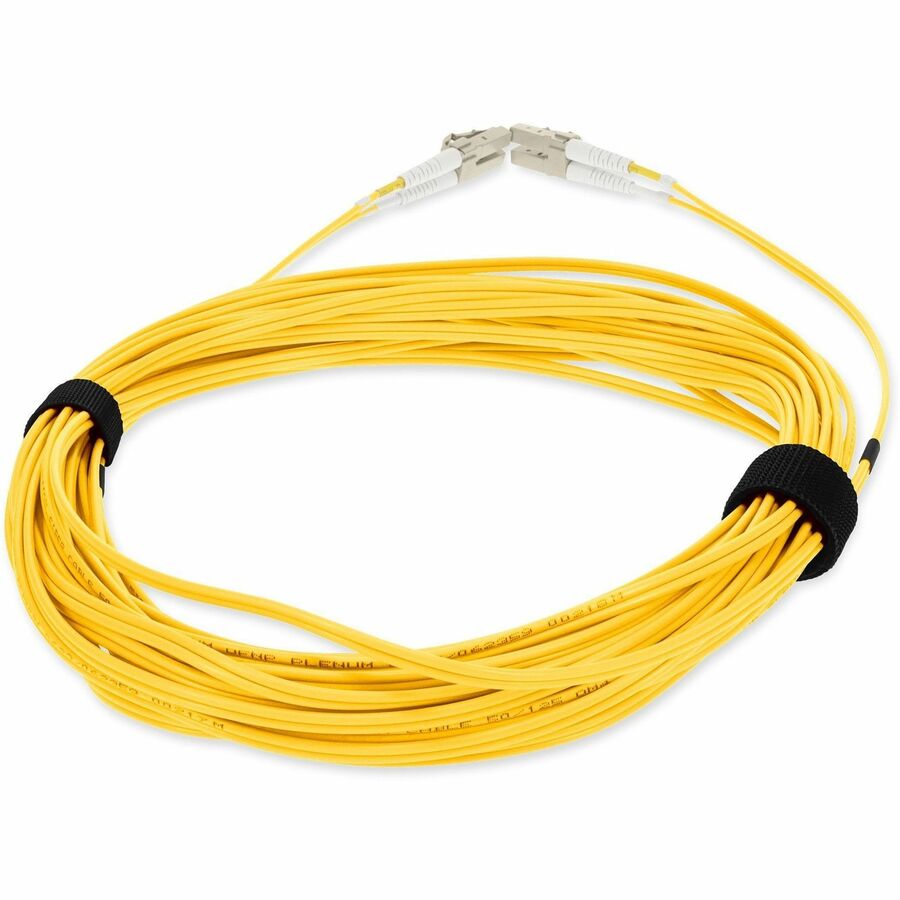 AddOn 5m LC (Male) to LC (Male) Yellow OM4 Duplex Plenum-Rated Fiber Patch Cable