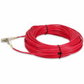 AddOn 15m LC (Male) to LC (Male) Red OM4 Duplex Plenum-Rated Fiber Patch Cable