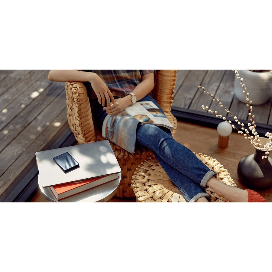 Western WD My Passport for Mac 4 TB Portable Hard Drive - External - Midnight Blue