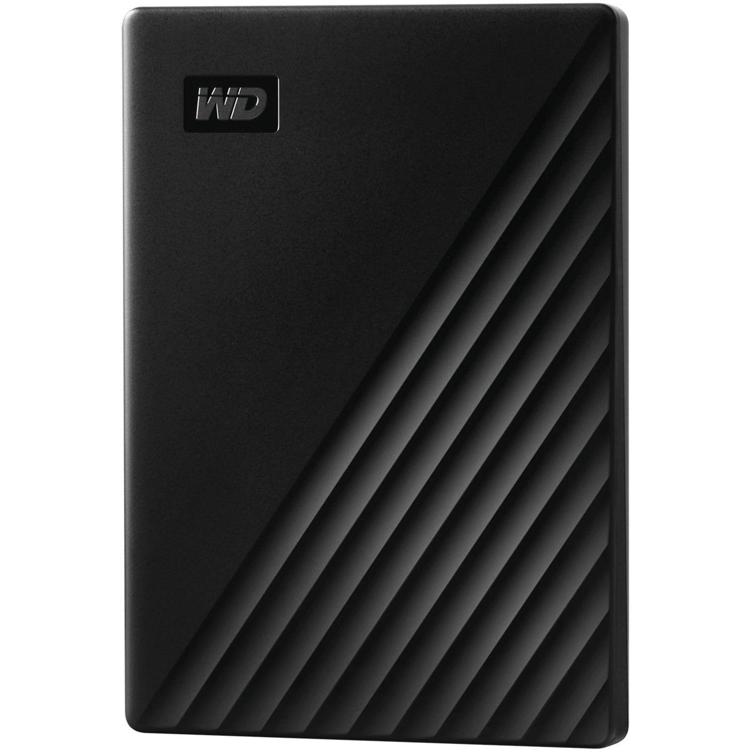 Western WD My Passport WDBYVG0010BBK-WESN 1 TB Portable Hard Drive - External - Black