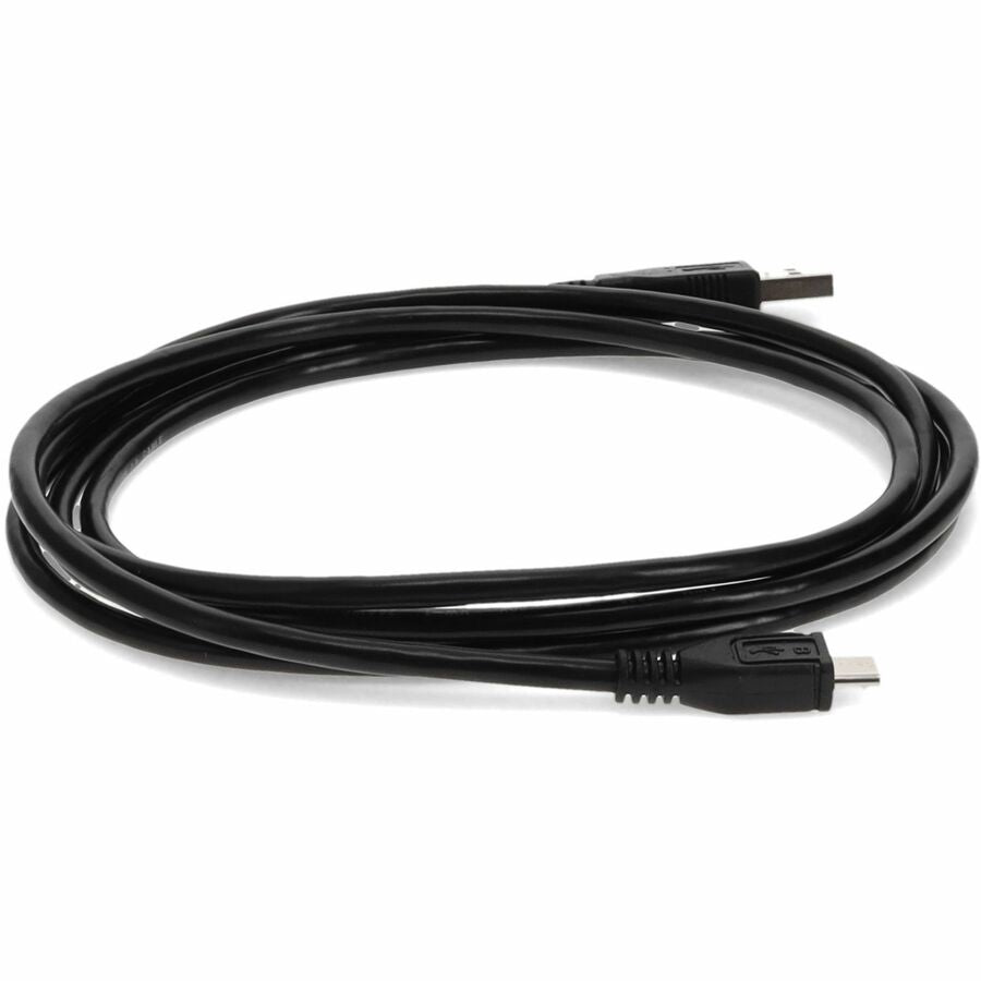 AddOn 10ft USB 2.0 (A) Male To Micro-USB 2.0 (B) Black Cable