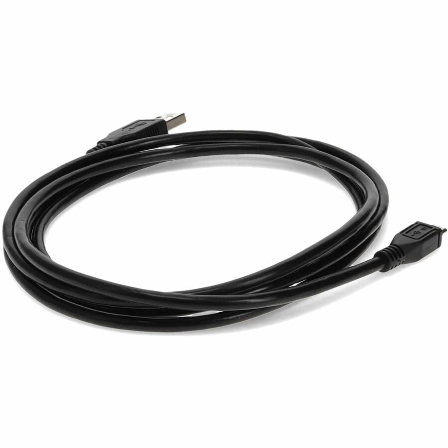 AddOn 10ft USB 2.0 (A) Male To Micro-USB 2.0 (B) Black Cable