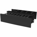 Legrand C2G 3RU Double-Sided Horizontal Cable Manager - Black
