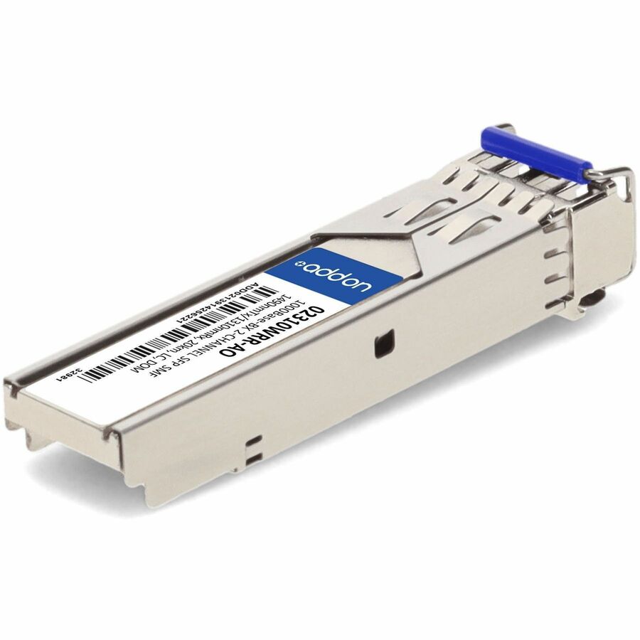 AddOn Huawei 02310WRR (CSFP-GE-FE-BIDI2) Compatible TAA Compliant 1000Base-BX 2-Channel SFP Transceiver (SMF, 1490nmTx/1310nmRx, 20km, LC, DOM)
