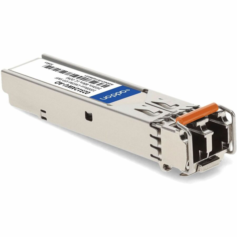 AddOn Huawei 02312AWU (CWDM-SFPGE-1411) Compatible TAA Compliant 1000Base-CWDM SFP Transceiver (SMF, 1410nm, 80km, LC, DOM)