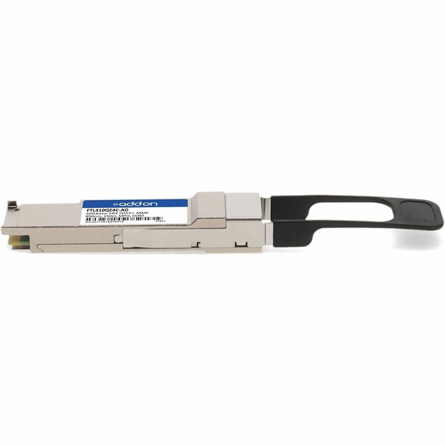 AddOn Finisar FTL410QE4C Compatible TAA Compliant 40GBase-SR4 QSFP+ Transceiver (MMF, 850nm, 150m, MPO, DOM)