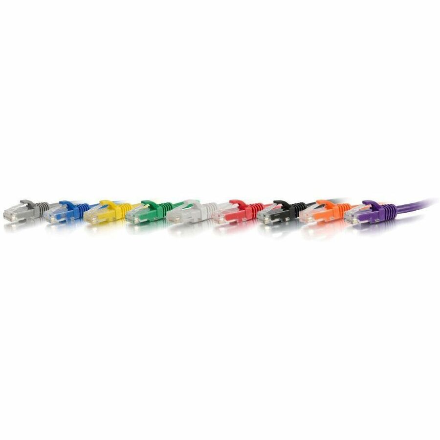 LEGRAND Quiktron 7Ft Q-Series Cat6A Snagless (UTP) Ethernet Network Patch Cable, CM Rated - Green, Male, 576-A20-007, 7 ft, Gold
