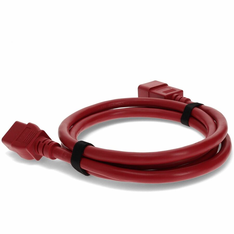 ADDON 7FT C20 C19 12 AWG RED PWR CBL