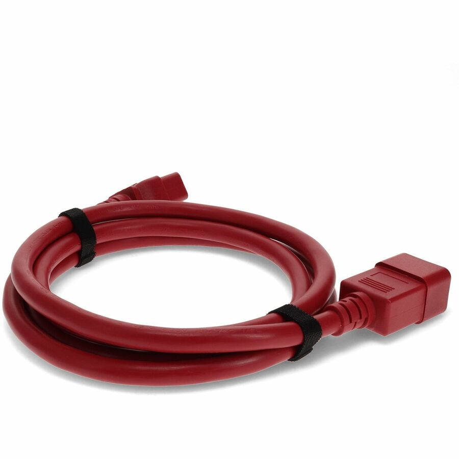 ADDON 7FT C20 C19 12 AWG RED PWR CBL