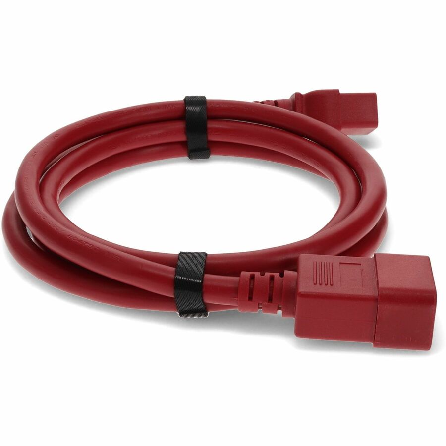 ADDON 7FT C20 C19 12 AWG RED PWR CBL