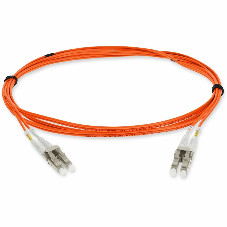 AddOn 8m LC (Male) to LC (Male) Orange OM4 Duplex Fiber OFNR (Riser-Rated) Patch Cable