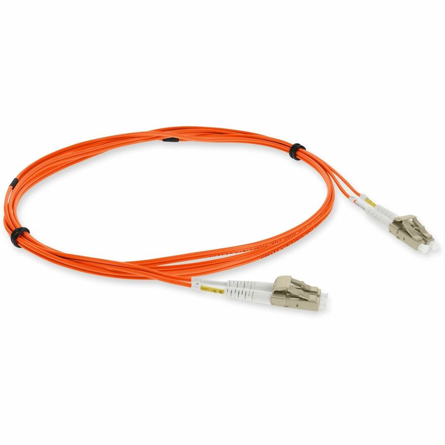 AddOn 8m LC (Male) to LC (Male) Orange OM4 Duplex Fiber OFNR (Riser-Rated) Patch Cable