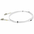 AddOn 5m LC (Male) to LC (Male) White OM4 Duplex Fiber OFNR (Riser-Rated) Patch Cable