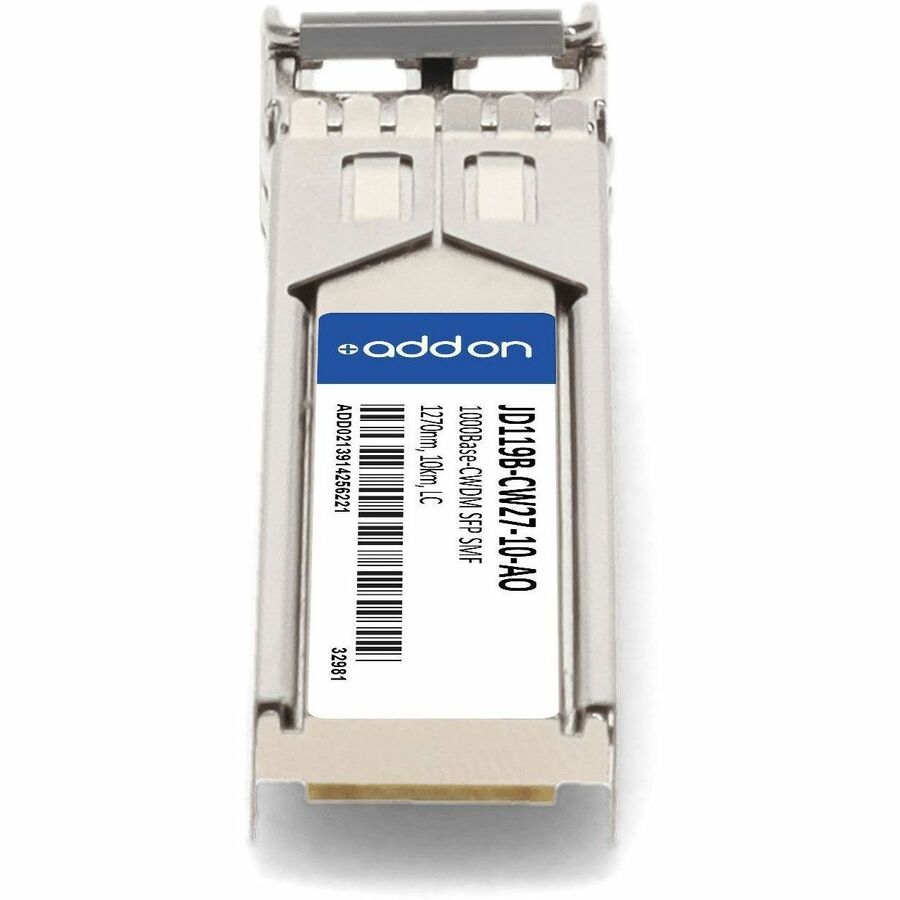 AddOn HP JD119B-CW27-10 Compatible TAA Compliant 1000Base-CWDM SFP Transceiver (SMF, 1270nm, 10km, LC)