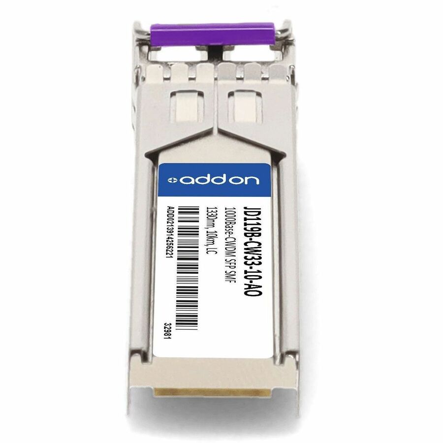 AddOn HP JD119B-CW33-10 Compatible TAA Compliant 1000Base-CWDM SFP Transceiver (SMF, 1330nm, 10km, LC)