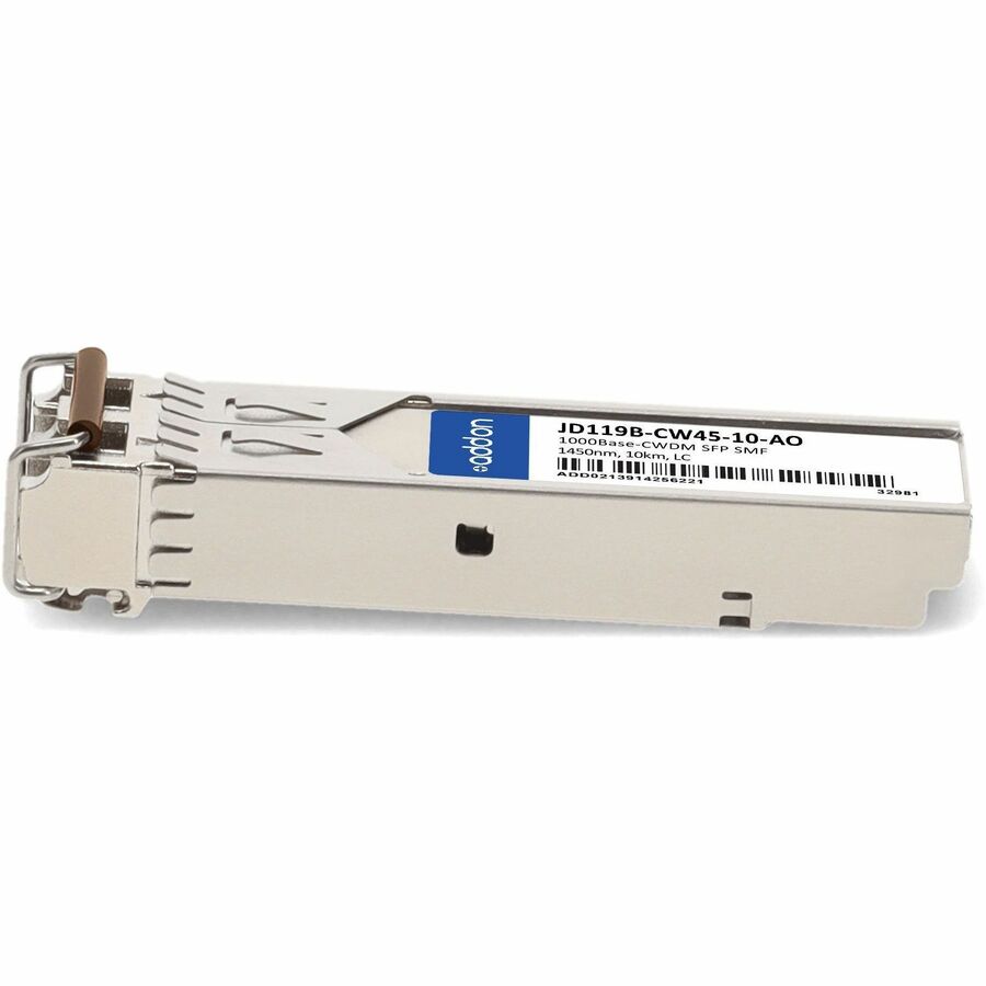 AddOn HP JD119B-CW45-10 Compatible TAA Compliant 1000Base-CWDM SFP Transceiver (SMF, 1450nm, 10km, LC)