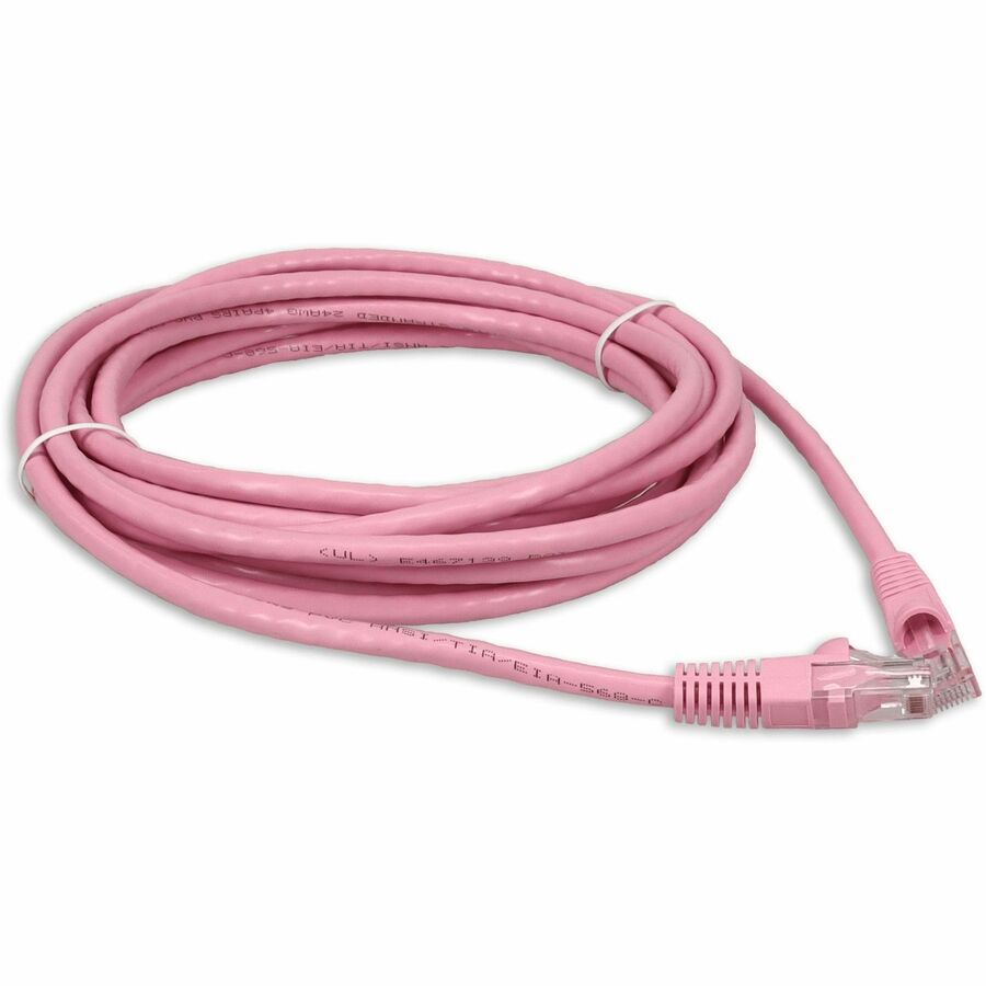 AddOn 30ft RJ-45 (Male) to RJ-45 (Male) Straight Pink Cat6 UTP PVC Copper Patch Cable