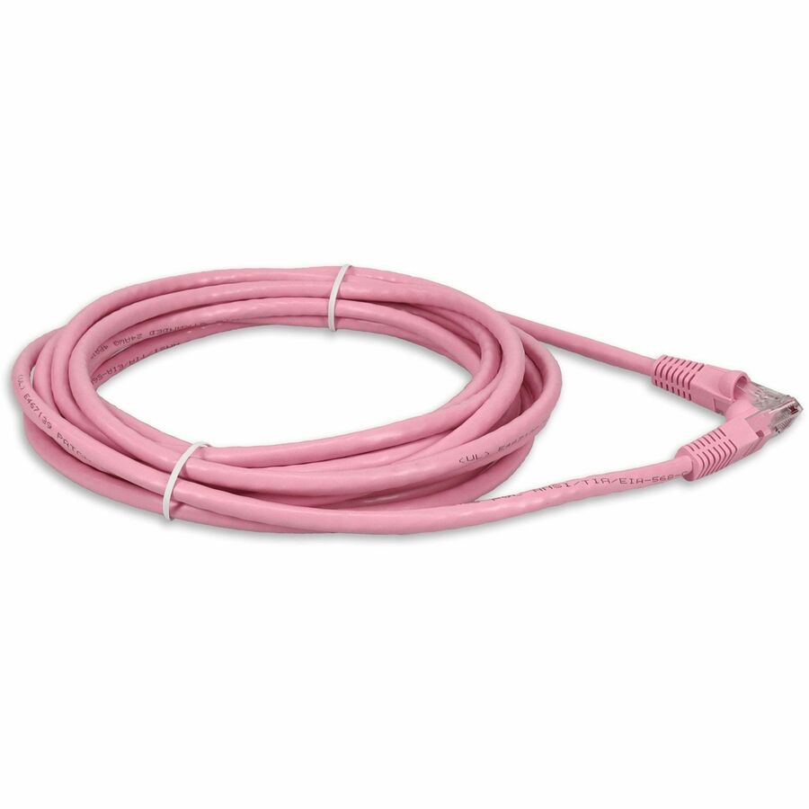 AddOn 30ft RJ-45 (Male) to RJ-45 (Male) Straight Pink Cat6 UTP PVC Copper Patch Cable