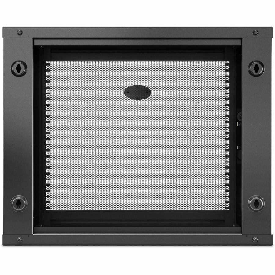 Schneider APC NetShelter 9U Wallmount Rack Enclosure Cabinet Single Hinged Server Depth