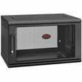 Schneider APC NetShelter 6U Wallmount Rack Enclosure Cabinet Single Hinged Switch Depth