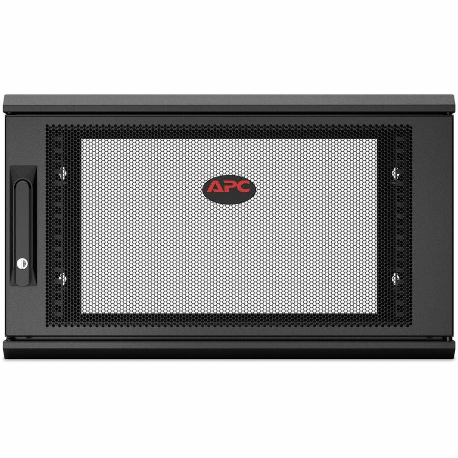 Schneider APC NetShelter 6U Wallmount Rack Enclosure Cabinet Single Hinged Switch Depth