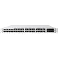 Meraki 48-port Gbe PoE+ Switch, 10/100/1000Base-T, 16.73 lb, 48-port Gbe PoE+ Switch 1 x Power Supply (MA-PWR-715WAC) Rack Mount Brackets and Screw Kit 3 x Pre-Installed Fans Cable Guide