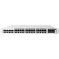 Meraki 48-port Gbe UPoE Switch, 10/100/1000Base-T, 17.03 lb, 48-port Gbe UPoE Switch 1 x Power Supply (MA-PWR-1100WAC) Rack Mount Brackets and Screw Kit 3 x Pre-Installed Fans Cable Guide