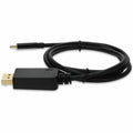 AddOn 3ft USB 3.1 (C) Male to DisplayPort Male Black Cable