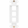 Eaton Tripp Lite Series Center Plate Insert, Decora Style - Vertical, 3 Ports, TAA
