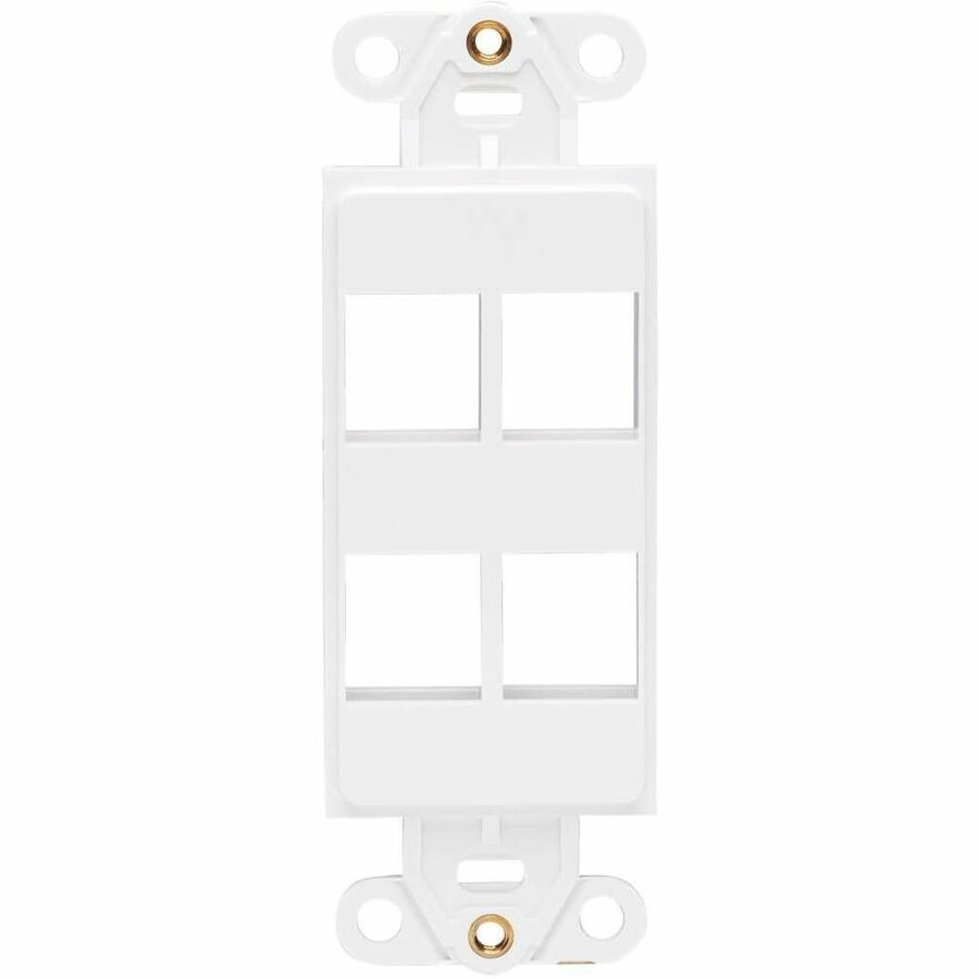 Eaton Tripp Lite Series Center Plate Insert, Decora Style - Vertical, 4 Ports, TAA