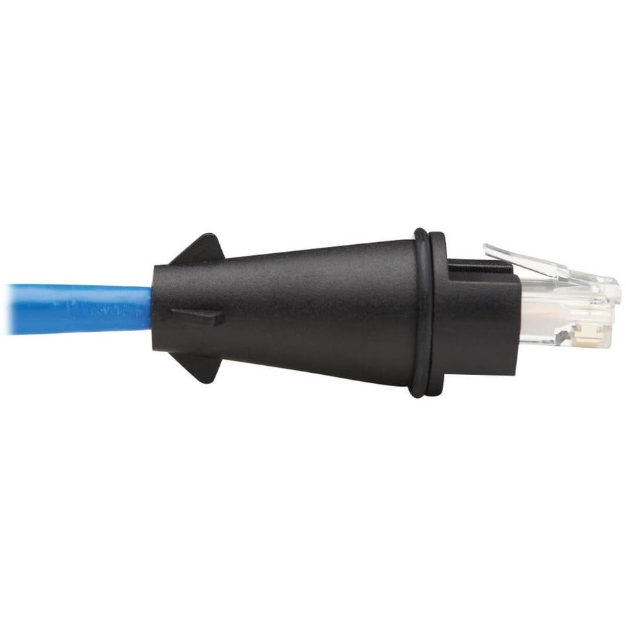 Eaton Tripp Lite Series Industrial Cat6 UTP Ethernet Cable (RJ45 M/M), 100W PoE, CMR-LP, IP68, Blue, 50 ft. (15.24 m)