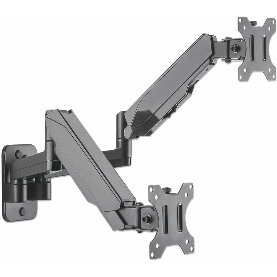 IC Manhattan 461627 Wall Mount for Monitor, Display, TV, Flat Panel Display, Curved Screen Display - Black