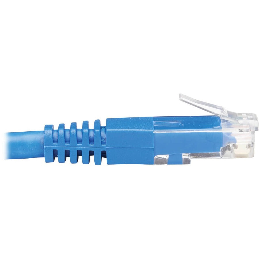 Eaton Tripp Lite Series Left-Angle Cat6 Gigabit Molded UTP Ethernet Cable (RJ45 Left-Angle M to RJ45 M), Blue, 20 ft. (6.09 m)