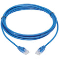 Eaton Tripp Lite Series Cat6a 10G Snagless Molded Slim UTP Ethernet Cable (RJ45 M/M), Blue, 10 ft. (3.05 m)