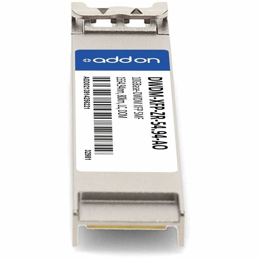 AddOn Cisco DWDM-XFP-ZR-54.94 Compatible TAA Compliant 10GBase-DWDM 100GHz XFP Transceiver (SMF, 1554.94nm, 80km, LC, DOM)