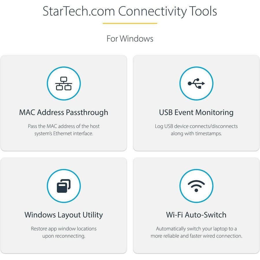 StarTech.com USB C Multiport Adapter - USB-C Mini Travel Dock w/ 4K HDMI or 1080p VGA - 100W PD Pass-Through, 3x USB, SD, GbE, Audio