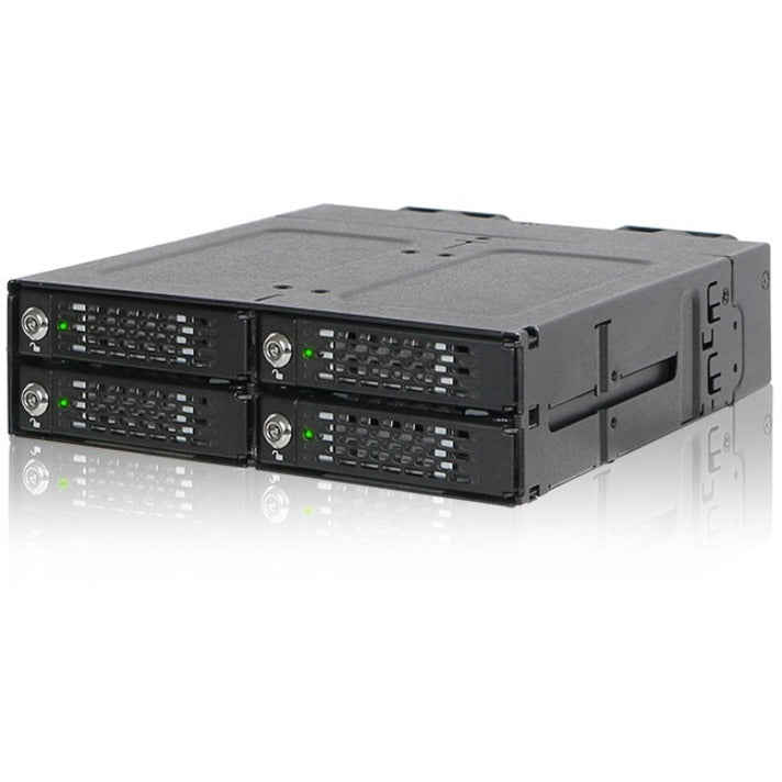 Icy Dock ToughArmor MB720M2K-B Drive Enclosure for 5.25" M.2, PCI Express NVMe - Mini-SAS HD Host Interface Internal - Black