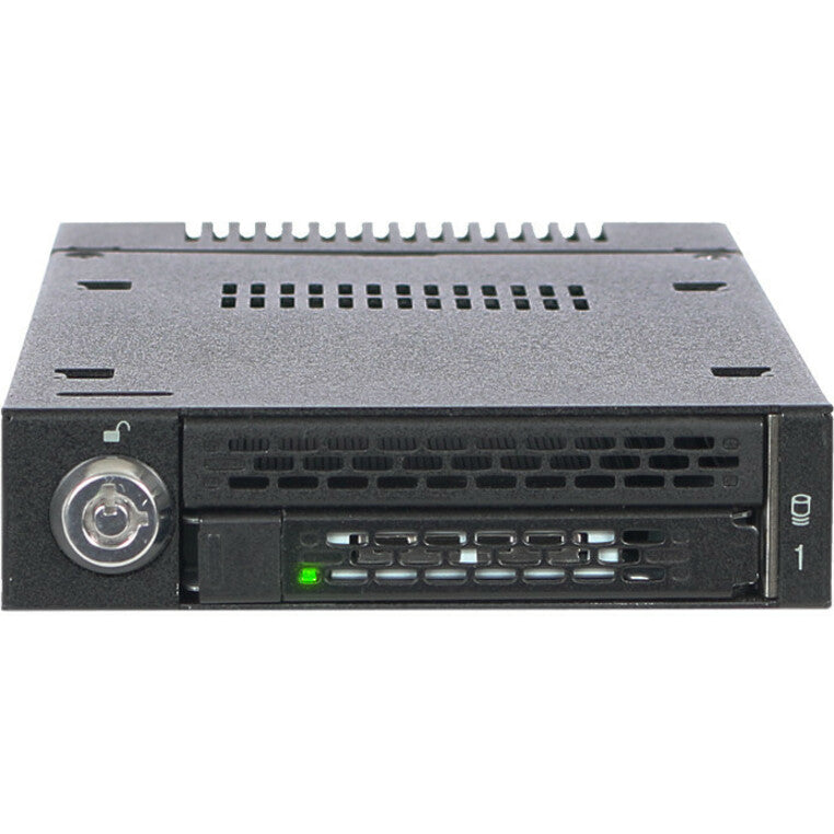 Icy Dock MB833M2K-B Drive Enclosure for 3.5" M.2, PCI Express NVMe - Mini-SAS HD Host Interface Internal - Black