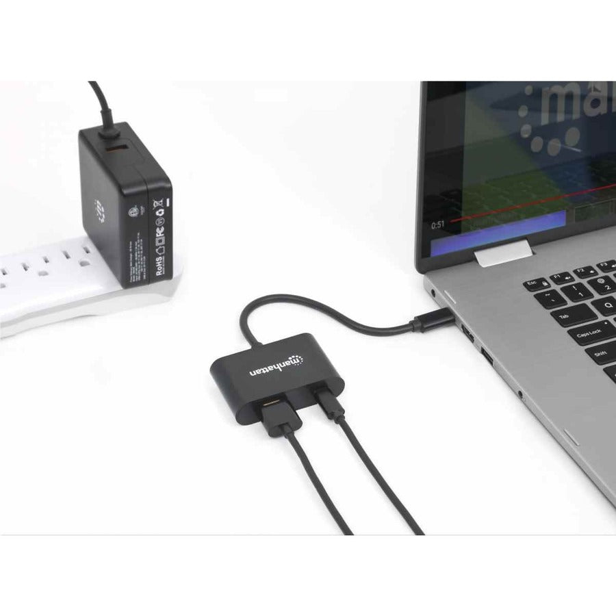IC Manhattan USB-C to HDMI Converter With Power Delivery Port