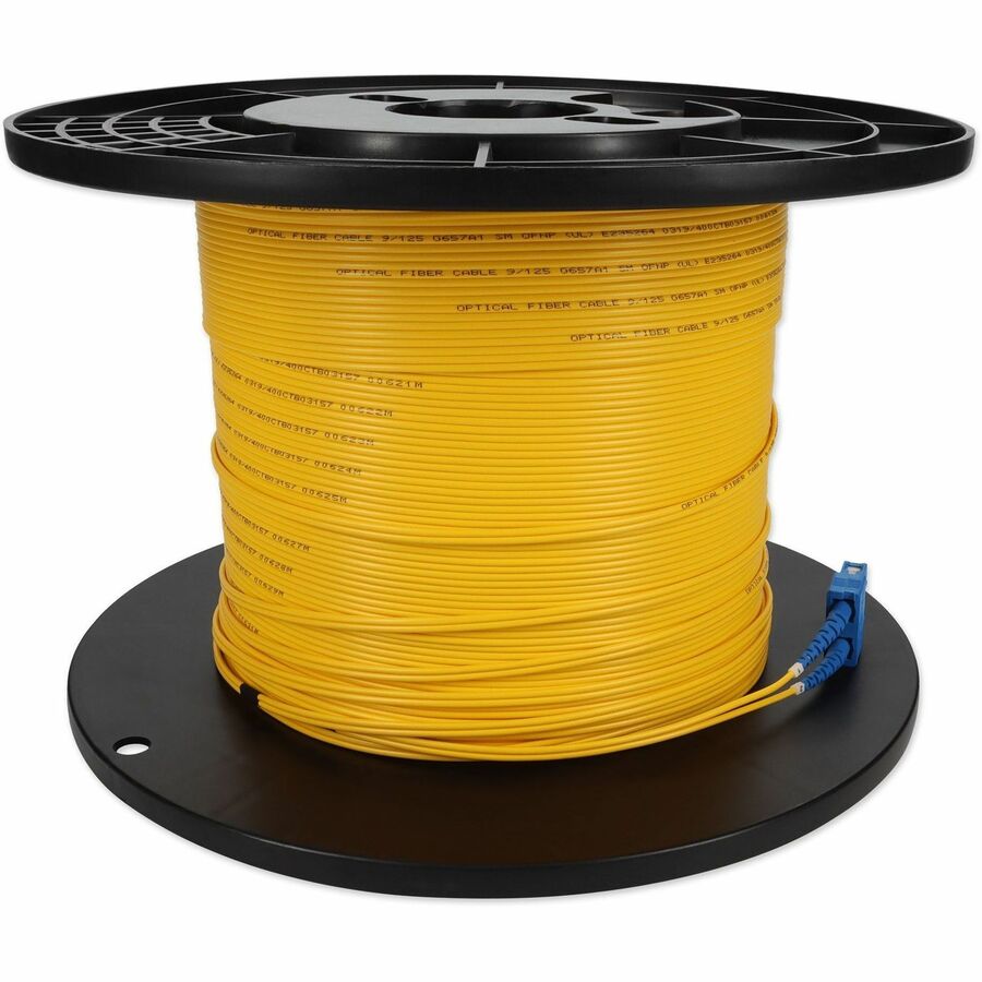 AddOn 98m LC (Male) to SC (Male) Straight Yellow OS2 Duplex Plenum Fiber Patch Cable