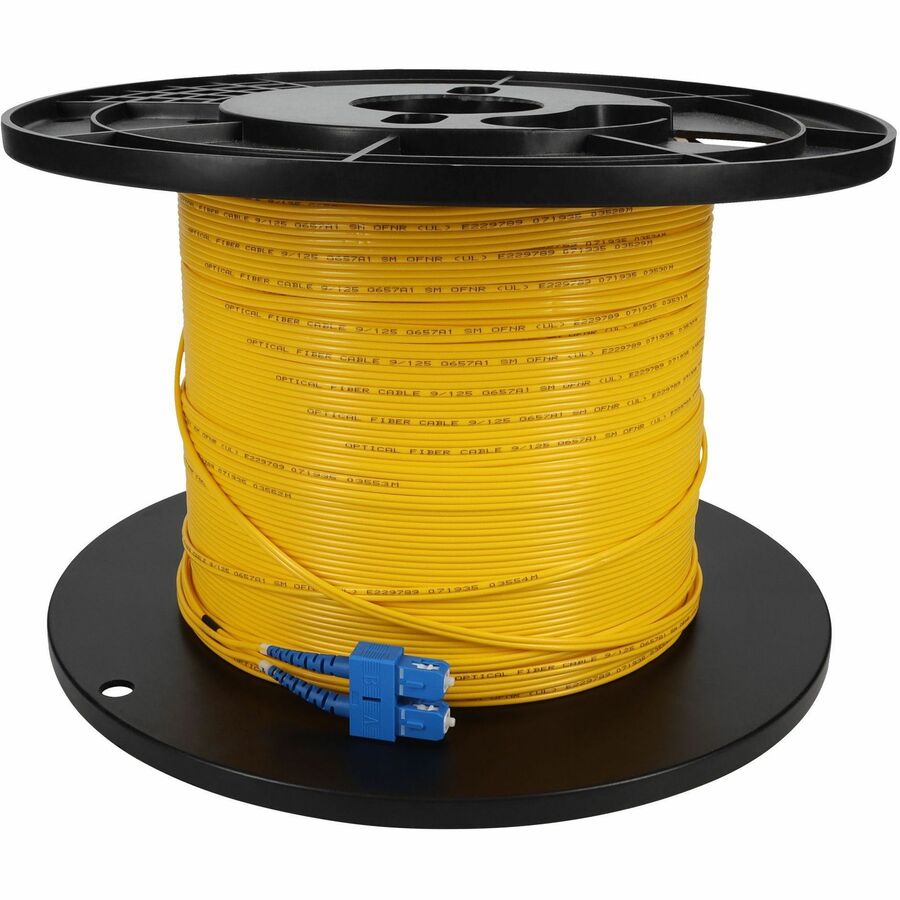 AddOn 67m SC (Male) to SC (Male) Straight Yellow OS2 Duplex Fiber OFNR (Riser-Rated) Patch Cable