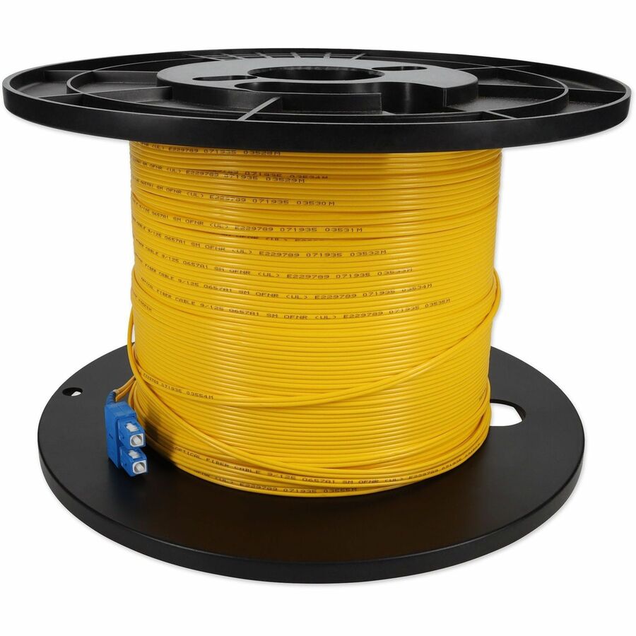 AddOn 67m SC (Male) to SC (Male) Straight Yellow OS2 Duplex Fiber OFNR (Riser-Rated) Patch Cable