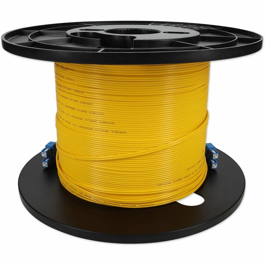 AddOn 67m SC (Male) to SC (Male) Straight Yellow OS2 Duplex Fiber OFNR (Riser-Rated) Patch Cable