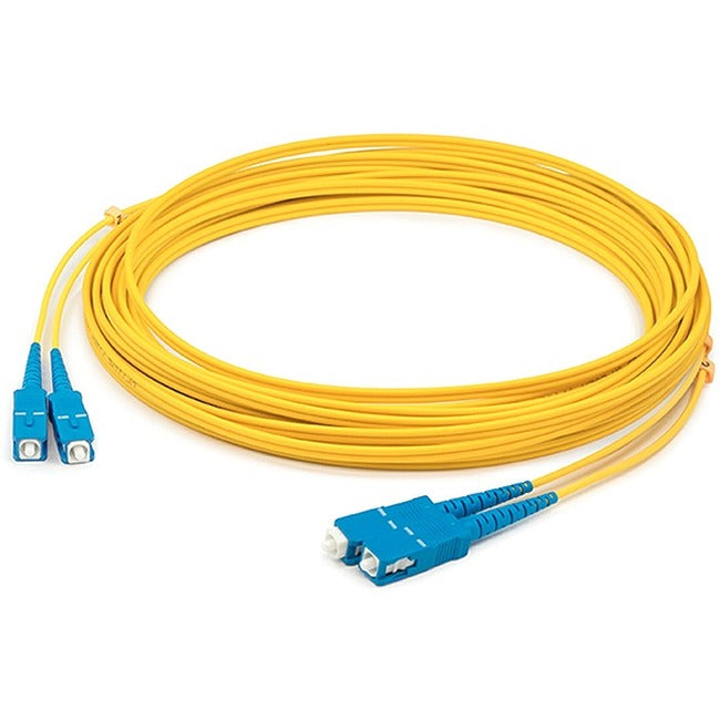 AddOn 67m SC (Male) to SC (Male) Straight Yellow OS2 Duplex LSZH Fiber Patch Cable