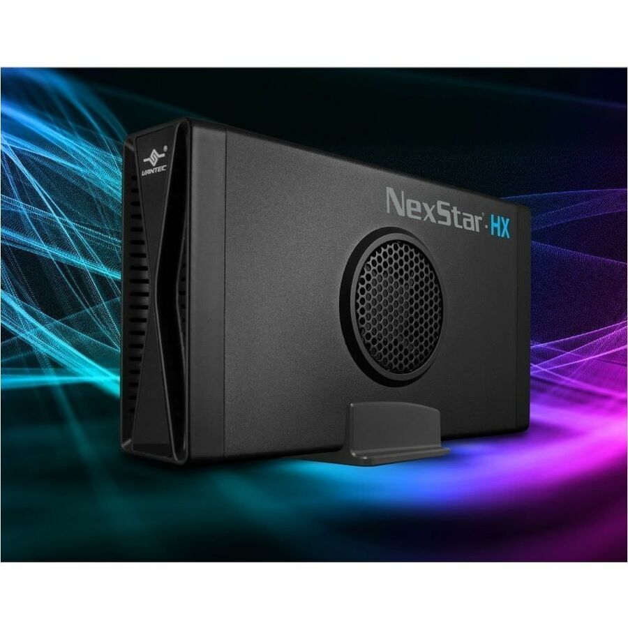 Vantec NexStar HX NST-387S3-BK Drive Enclosure SATA/600 - USB 3.0 Type B Host Interface - UASP Support