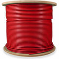 AddOn 1000ft Non-Terminated Red Cat6A STP Plenum-Rated Copper Patch Cable