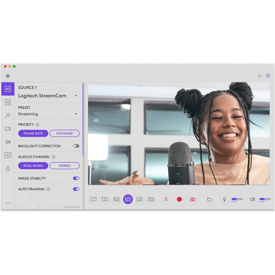 Logitech Stream Cam Off White - Share your passion with Logitech StreamCam.